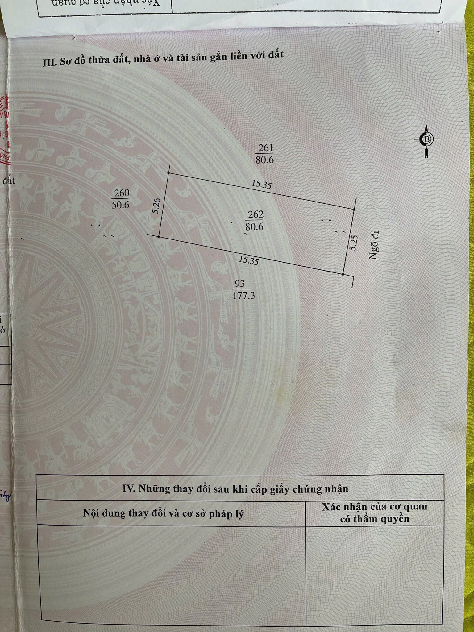 Bán lô đất mặt ngõ đường Nguyễn Văn Linh, ph Tân Bình, TP HD, 80.6m2, mt 5.25m, 3.x tỷ 2