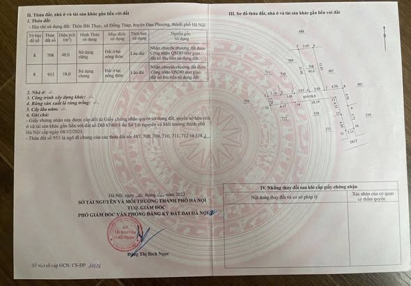 SANG NHƯỢNG 40M ĐẤT ĐAN PHƯỢNG - HÀ NỘI