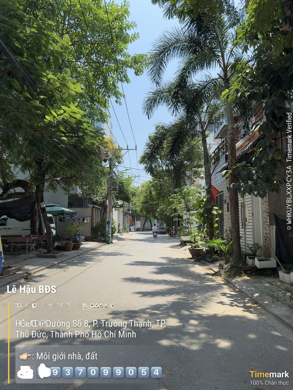 Bán Nền thổ cư 52m2, hẻm nhựa khu phân lô đường số 8, Đông Tăng Long, Thủ Đức