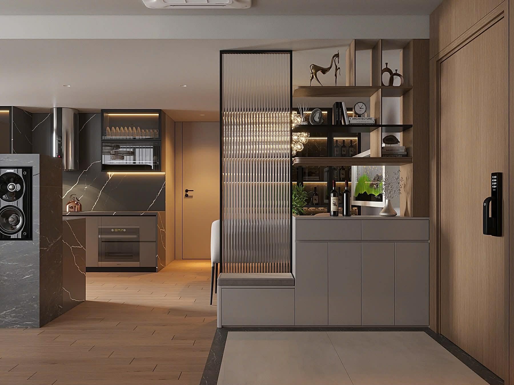 17.3.26.1 Bán căn 3 ngủ Golden Palm Lê Văn Lương, căn góc, kính vòm, nội thất sửa lại đẹp nhất 2