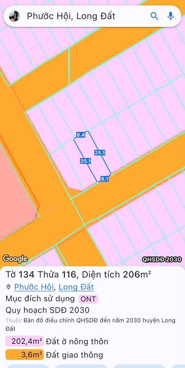 Cần bán Đất đường Võ Văn Kiệt, Xã Lộc An, Diện tích 200m², Giá 1.8 Tỷ