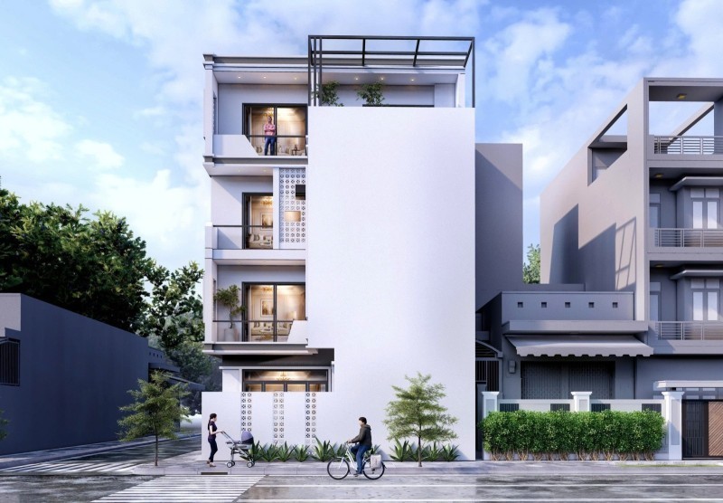 NHÀ MỚI THƯỢNG THANH – LONG BIÊN  65M² – MẶT TIỀN 6.9M – THIẾT KẾ HIỆN ĐẠI 2