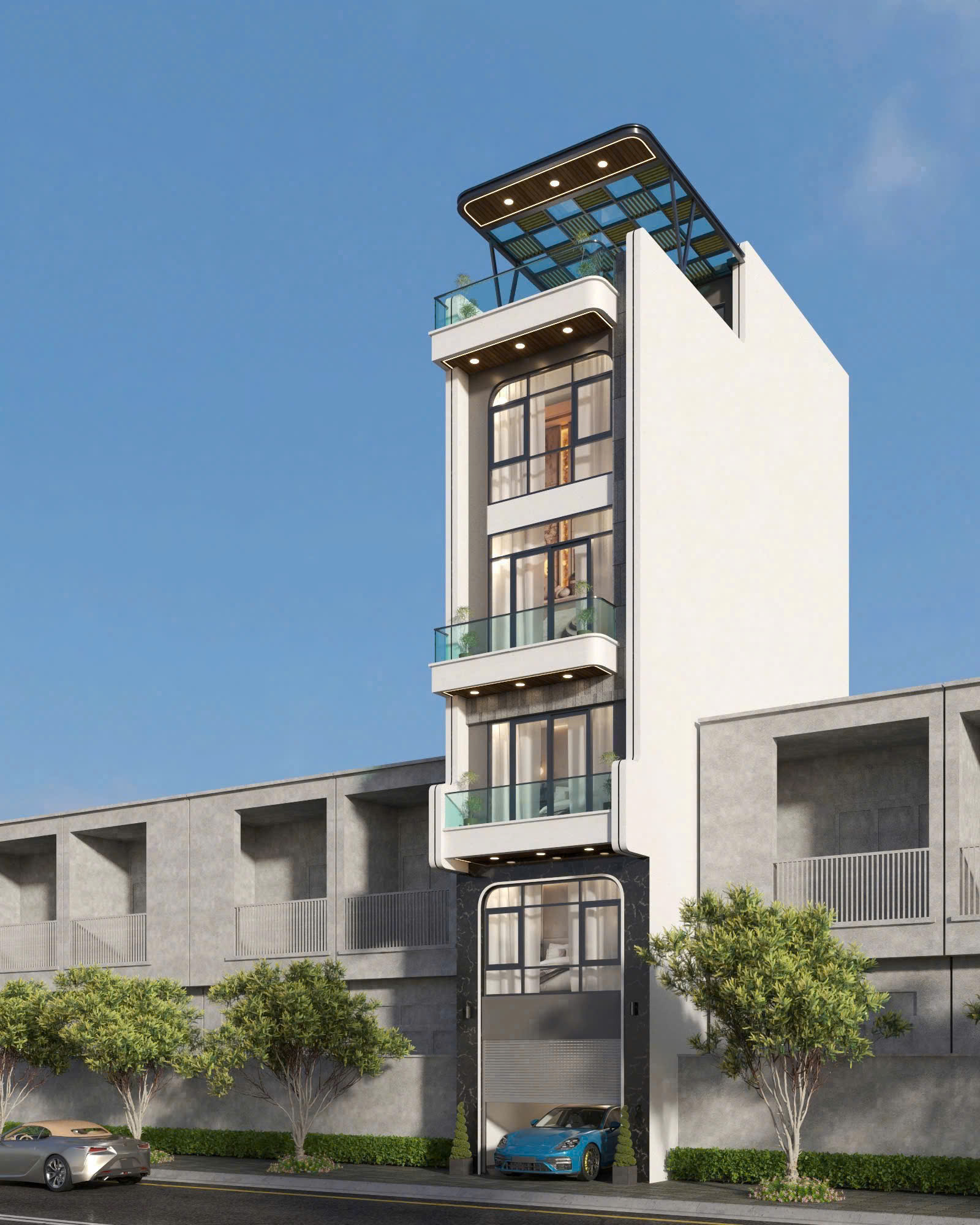 Bán từ thô căn nhà 59m x 6T tại Long Biên. Ô tô tránh thông, thiết kế hiện đại. 3