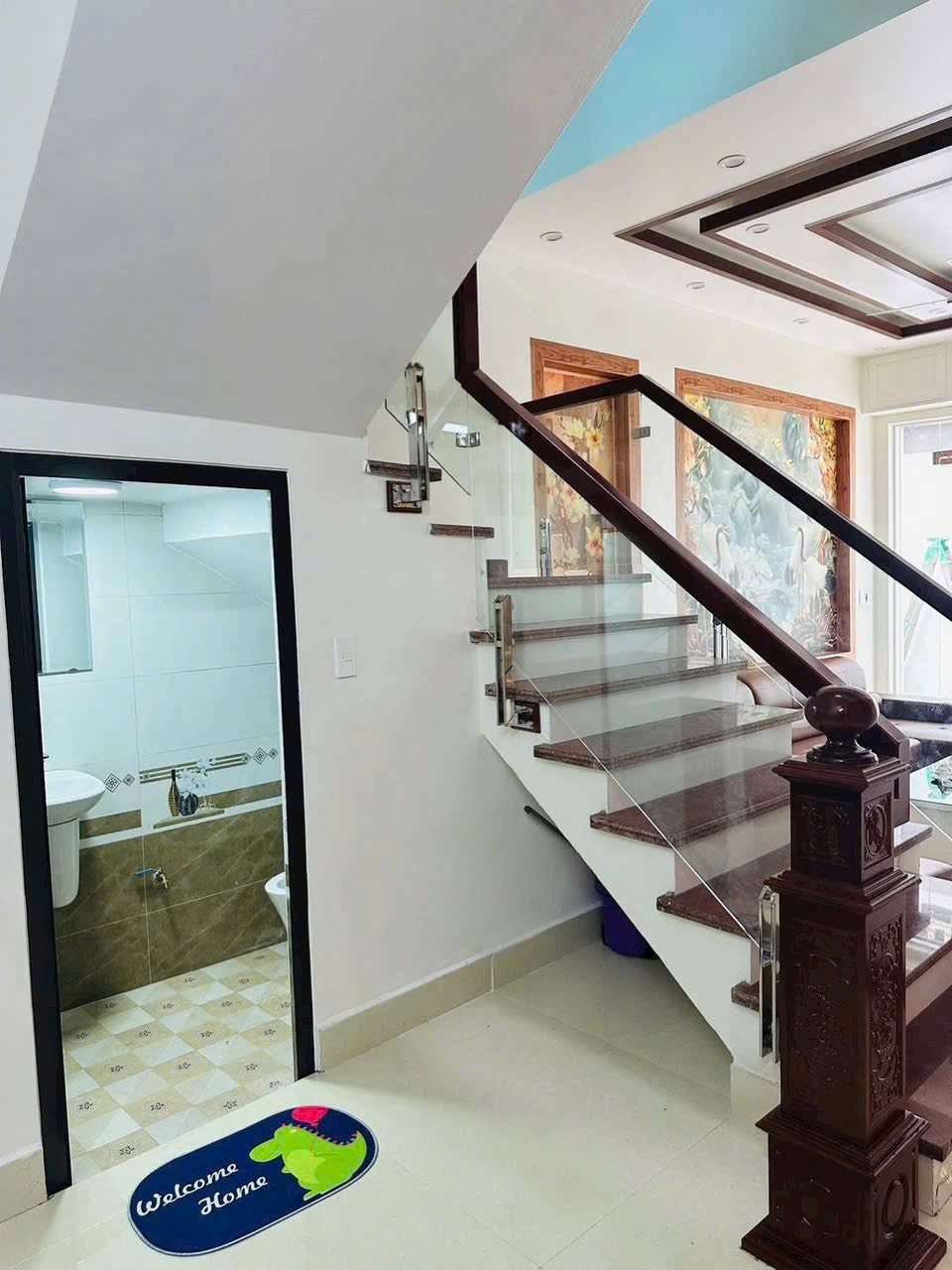 Bán nhà 4 tầng ngõ đường Trần Hưng Đạo, ph Ngọc Châu, TP HD, 60m2, mt 4m, 4 ngủ, sân 5