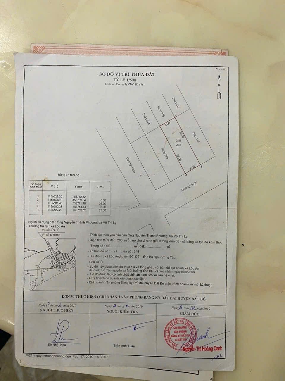 Cần bán Đất đường Võ Văn Kiệt, Xã Lộc An, Diện tích 200m², Giá 01.6 Tỷ 2