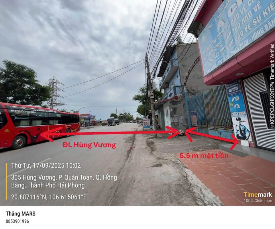Chính chủ bán cắt lỗ mảnh đất 567.6m2, mặt đường Hùng Vương tại Hồng Bàng, Hải Phòng