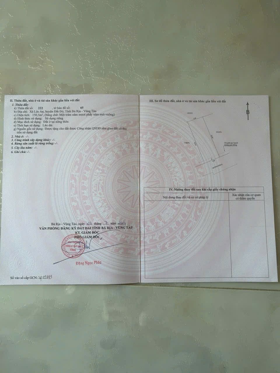 Cần bán Đất đường Võ Văn Kiệt, Xã Lộc An, Diện tích 150m², Giá 1.32 Tỷ