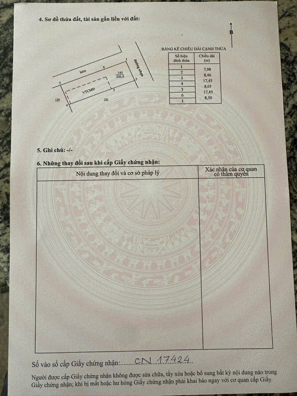 Cần bán Đất đường Tỉnh lộ 44B, Thị trấn Phước Hải, Diện tích 206m², Giá 1.1 Tỷ