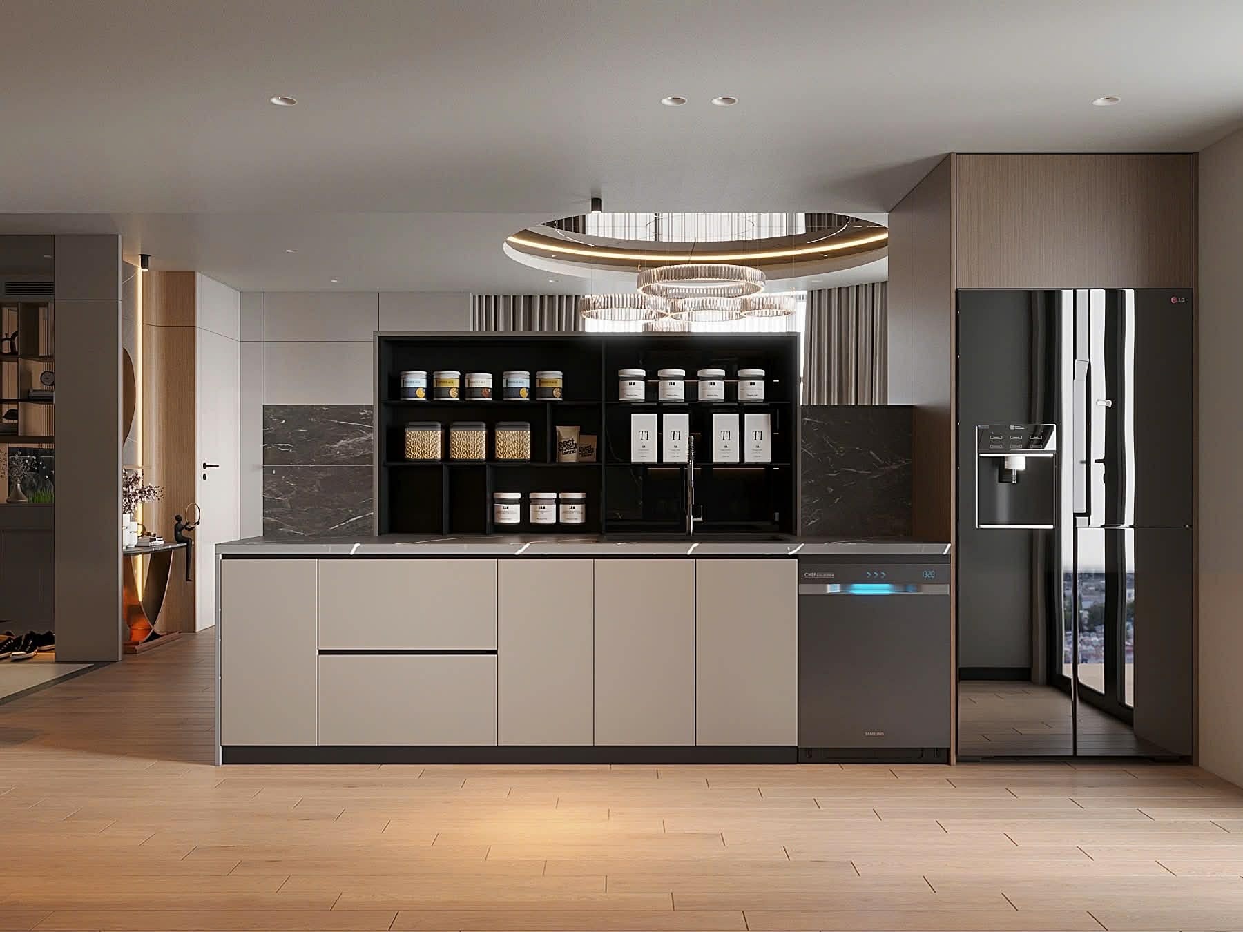 17.3.26.1 Bán căn 3 ngủ Golden Palm Lê Văn Lương, căn góc, kính vòm, nội thất sửa lại đẹp nhất 5