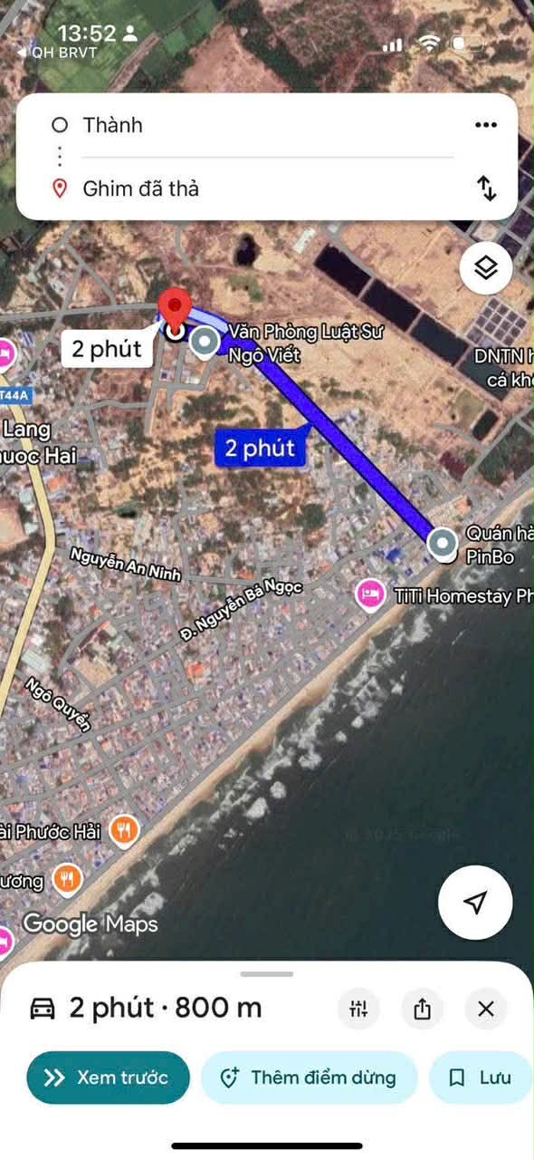 Cần bán Đất đường Tỉnh lộ 44, Thị trấn Phước Hải, Diện tích 82m², Giá 1.7 Tỷ 2