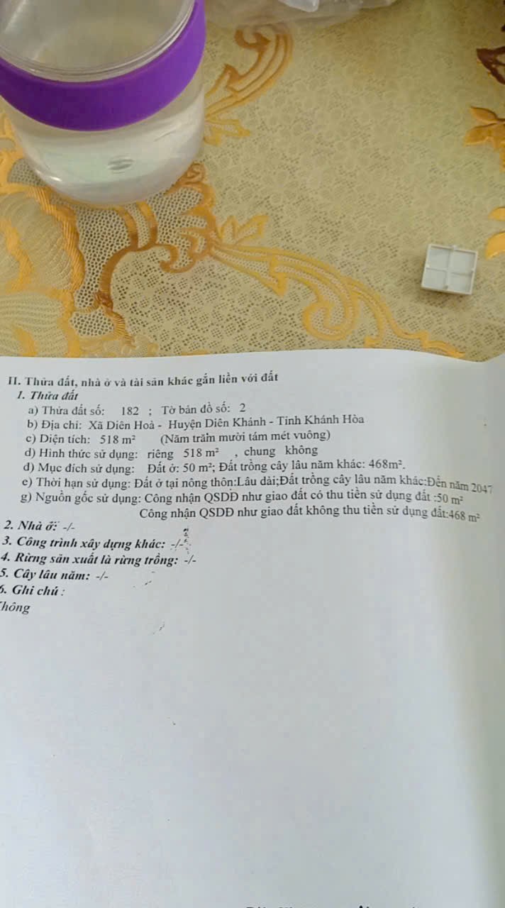 Bán đất Diên Hoà mặt tiền đường nhựa sát bên Hương Lộ 39 - ngã tư Bót Bà Lá 12