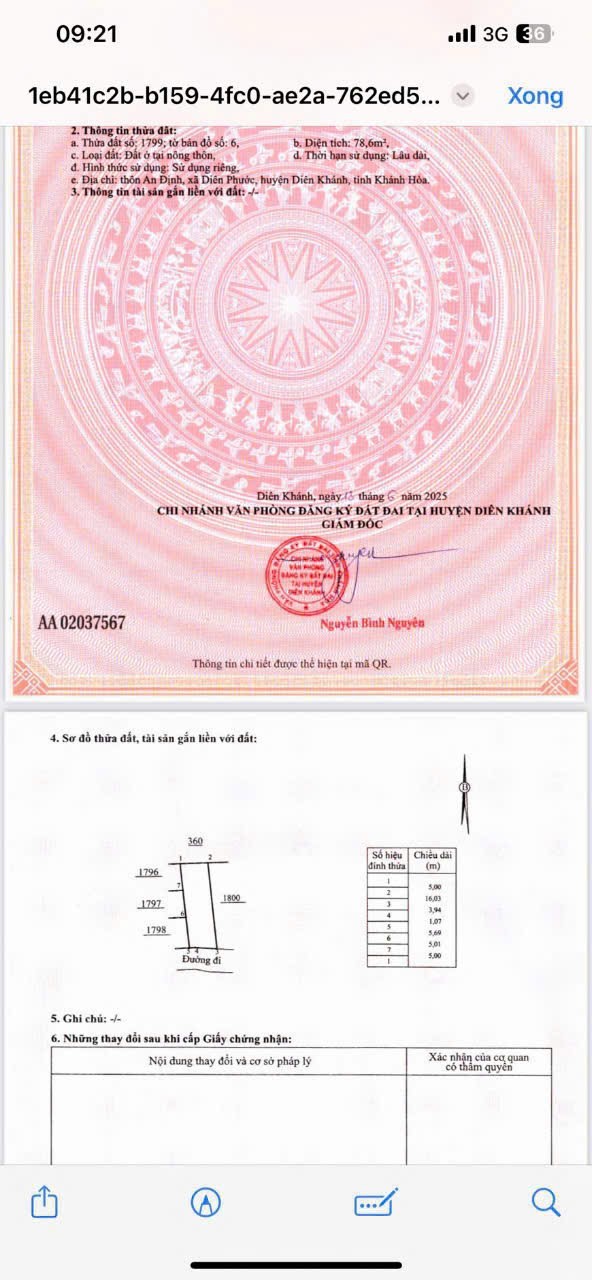 Bán đất Diên Phước giá rẻ full thổ cư thôn An Định - vị trí gần quán cafe Royal 3