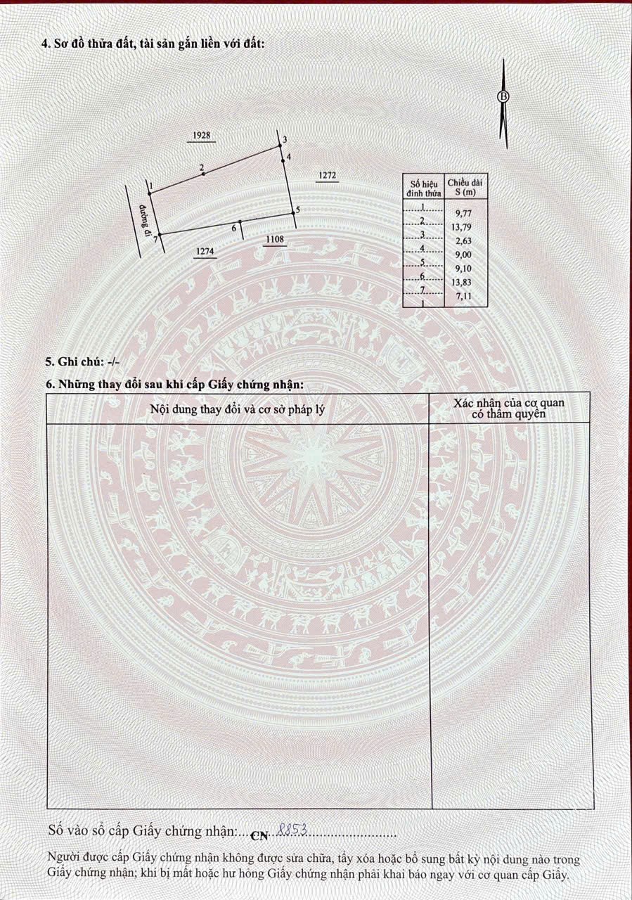 Bán đất Diên Sơn giá rẻ full thổ cư mặt đường Xóm Gò 7 cách chợ chỉ 500m - rộng rãi xây nhà vườn 9