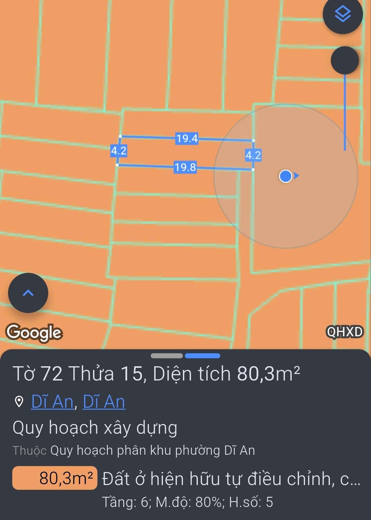 80M2 FULL THỔ - CÓ CĂN NHÀ NHỎ VÀ SÂN RỘNG – SHR KO QUY HOẠCH – NGUYỄN ĐỨC THIỆU DĨ AN - 2,38 TỶ