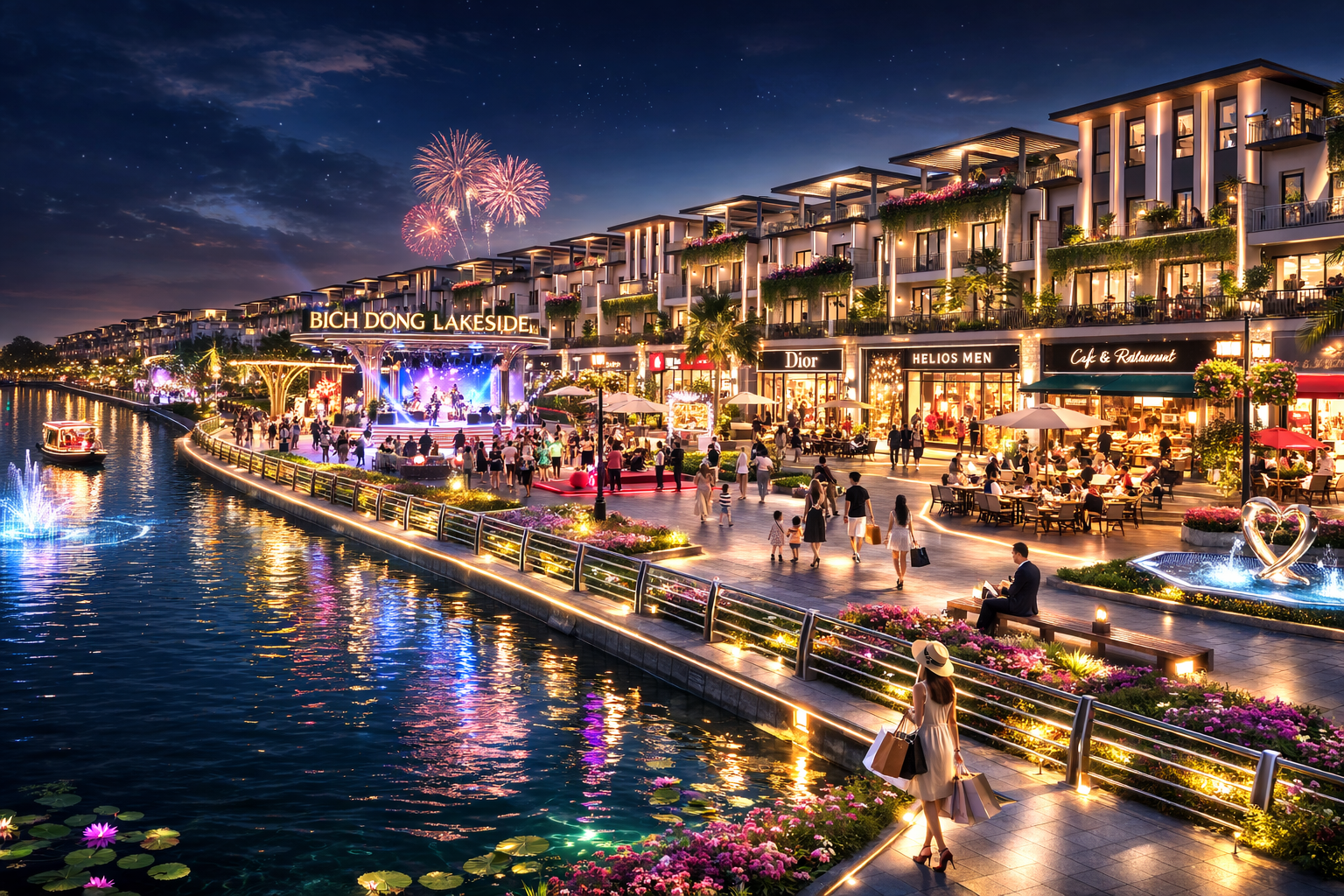 Bán shophouse lô góc 2 mặt tiền Bích Động Lakeside – 70 triệu/m² – Nút giao 2 trục chính