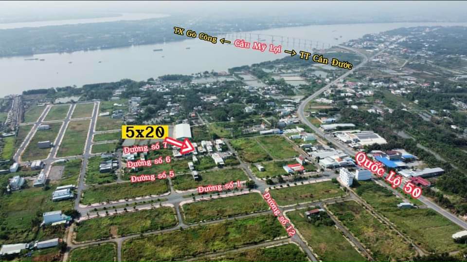 Cần bán Đất đường Quốc Lộ 50, Xã Tân Lân, Diện tích 100m², Giá Thương lượng 2