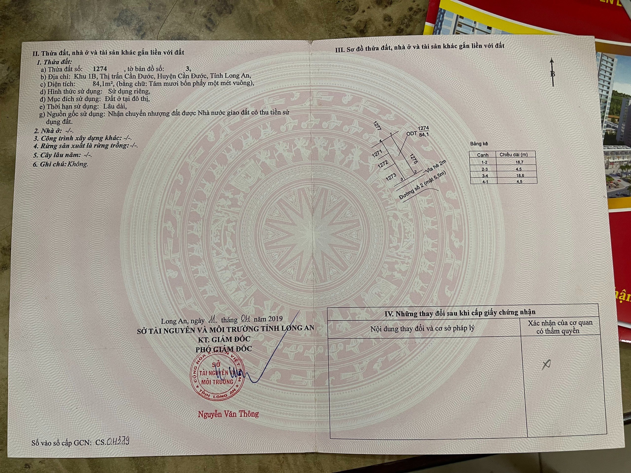 Đất nền 84m2 kdc 1B mt Chu Văn An giá rẻ 890tr 5