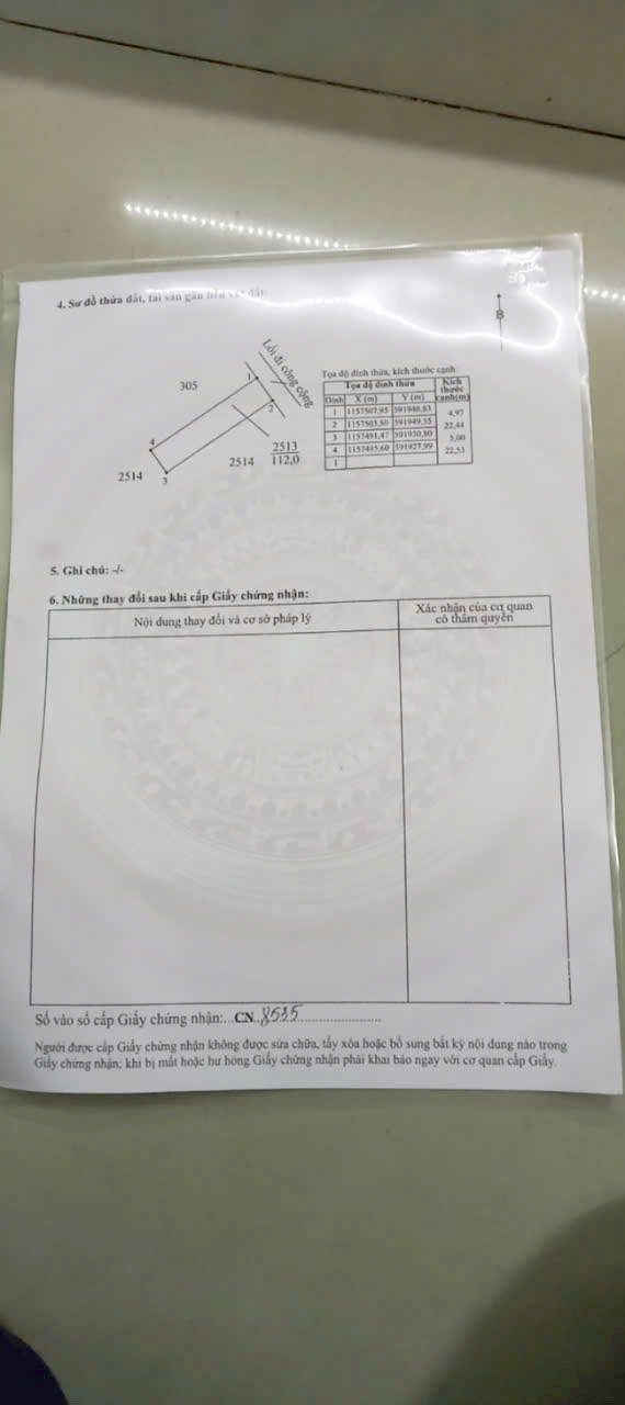 Đất thổ cư 116m2 mt xe hơi xã Tân Chánh giá rẻ 450tr 4