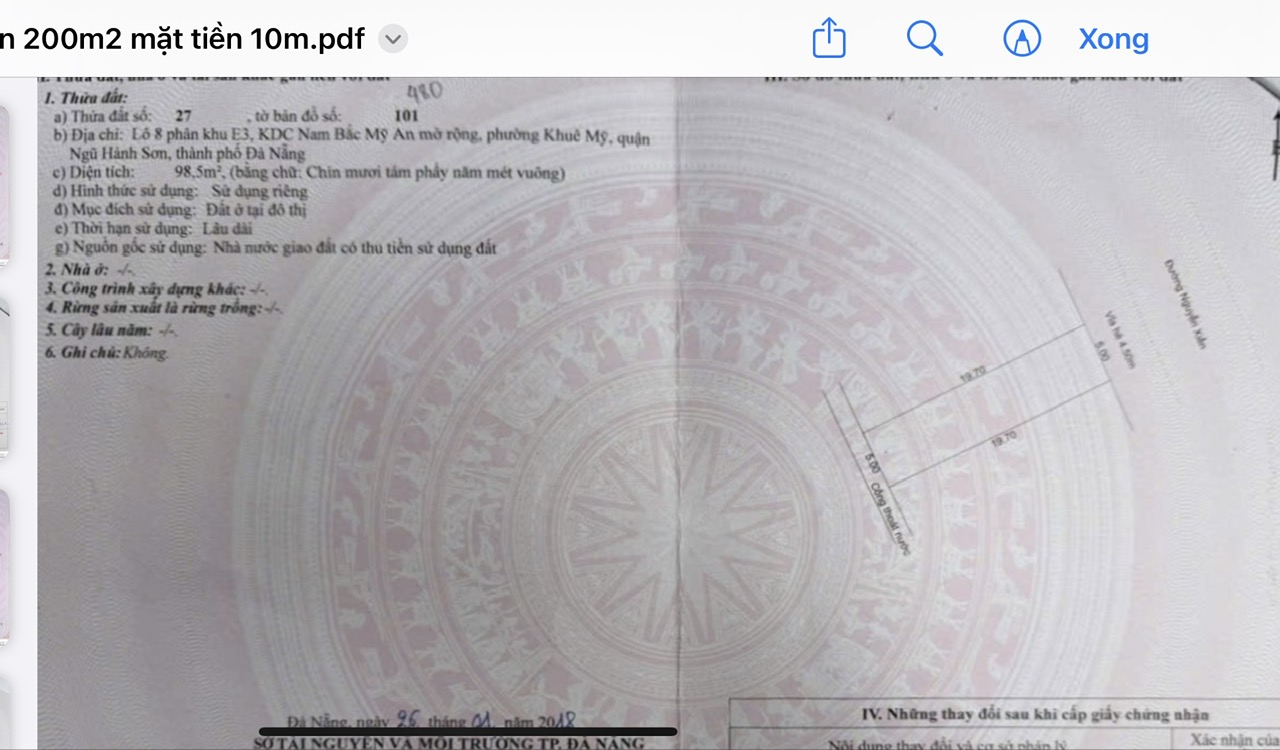 Cần bán Đất đường Nguyễn Xiển, Phường  Khuê Mỹ, Diện tích 197m², Giá Thương lượng 9