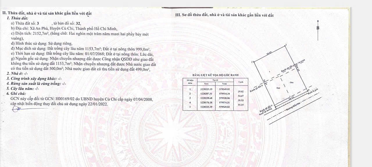 ĐẤT MẶT TIỀN BẾN SÚC – 2.000M² – 1.000M² THỔ CƯ – GIÁ QUÁ THƠM 4