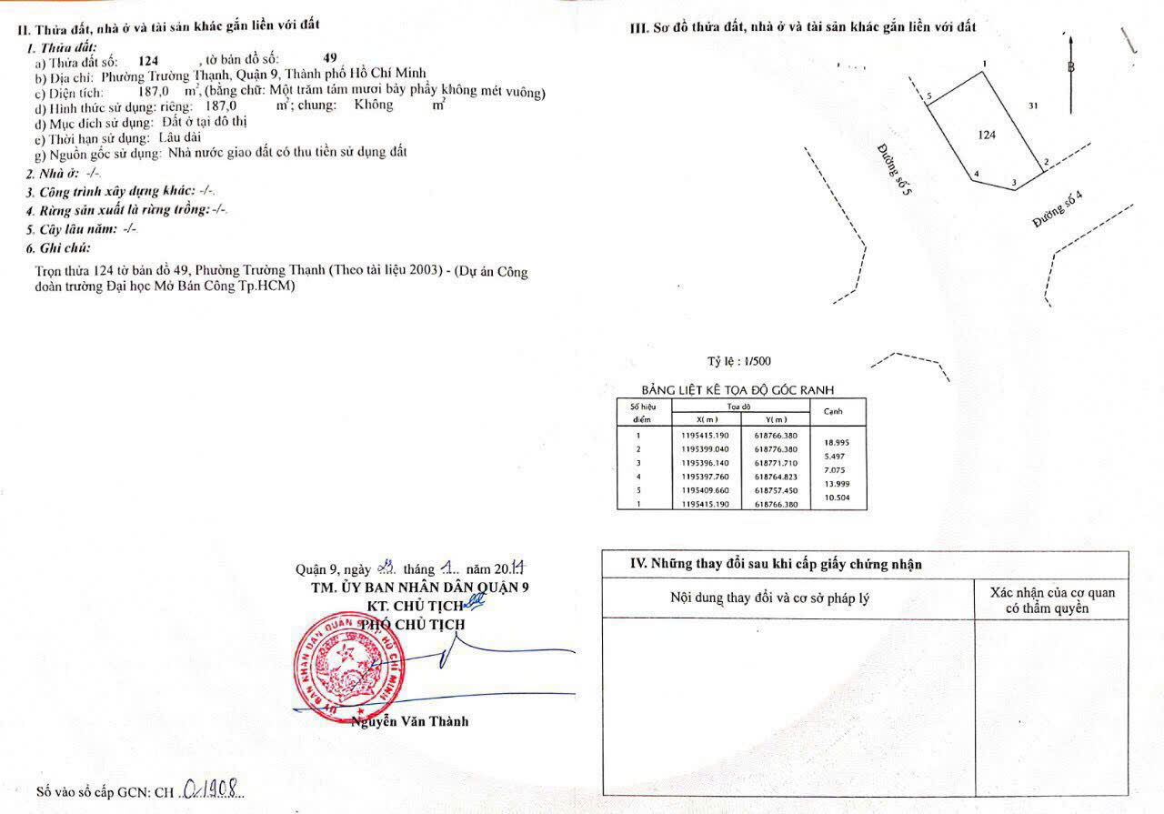 Cần bán Đất Phường Trường Thạnh, Quận 9, Diện tích 187m², Giá 13.5 Tỷ 3