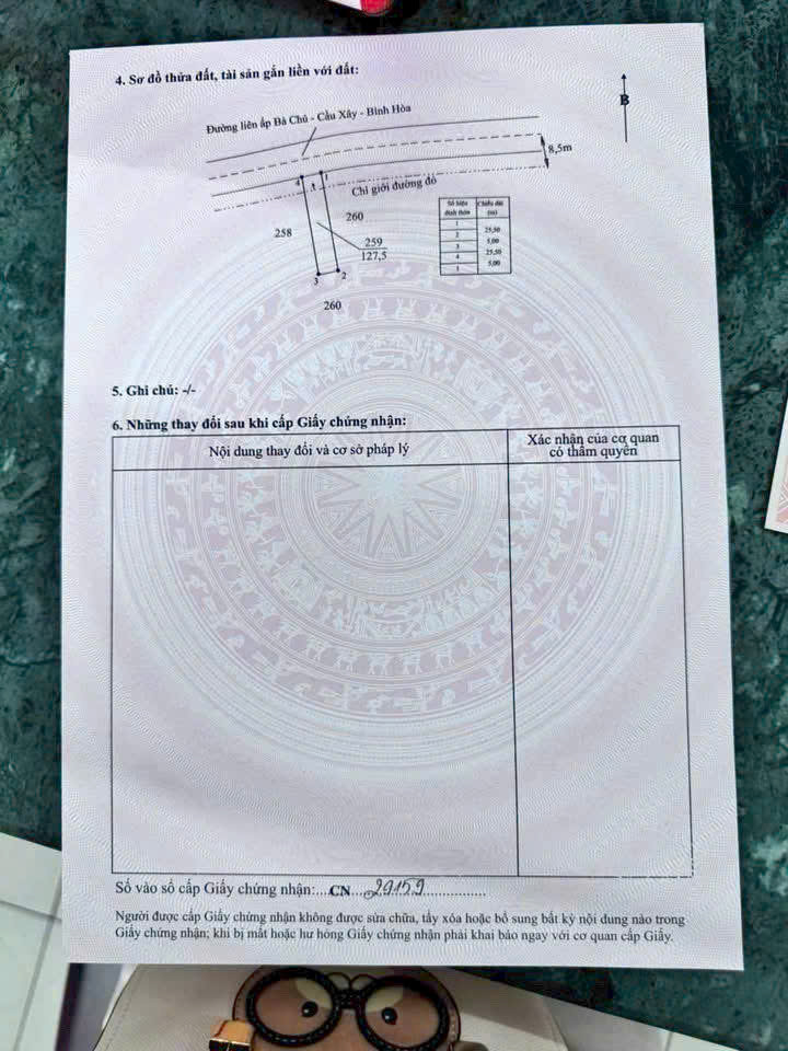 Đất thổ cư 125m2 mt đường 9m xã Tân Lân giá rẻ 700tr 3
