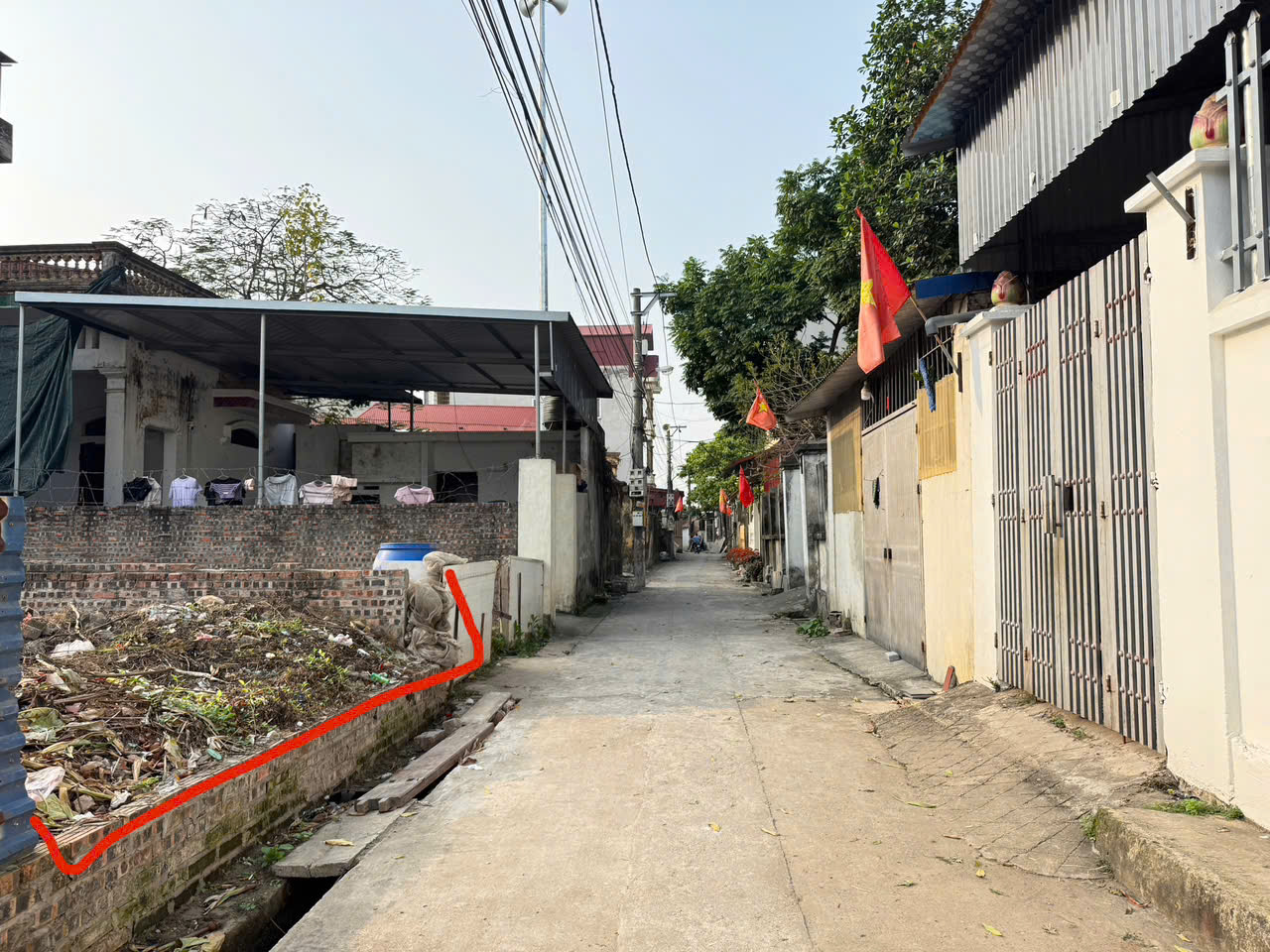 Đất đẹp Trung Hậu, Tiền Phong, Mê Linh. Full thổ cư, oto đỗ. Ba bước tới chợ Yên, trường học 3