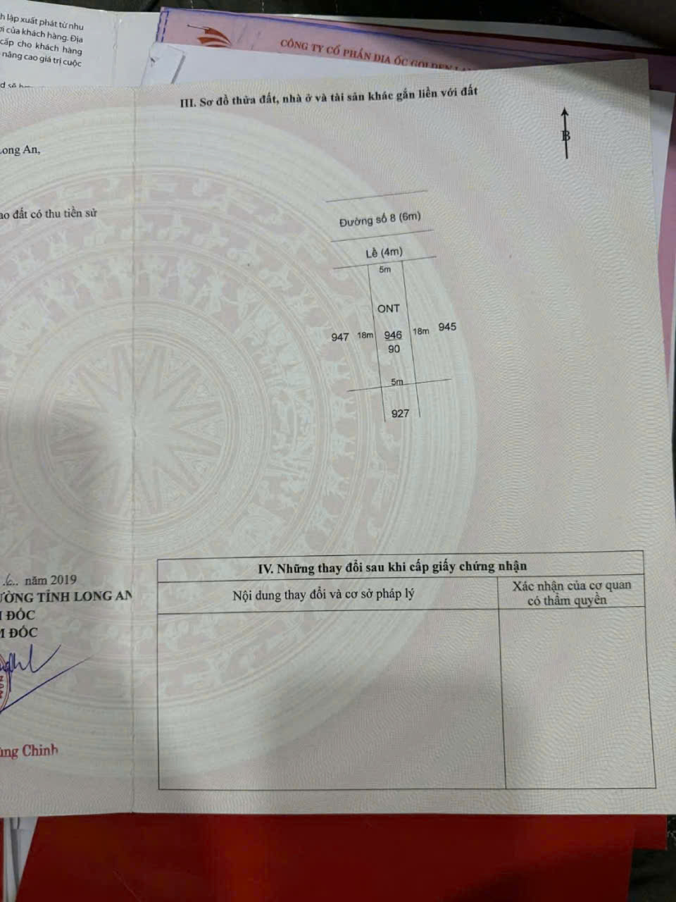 Bán nền thổ cư đường số 8, KDC Phát Hải, Phước Lý, Cần Giuộc dt 90m2 giá 2,2 tỷ 2