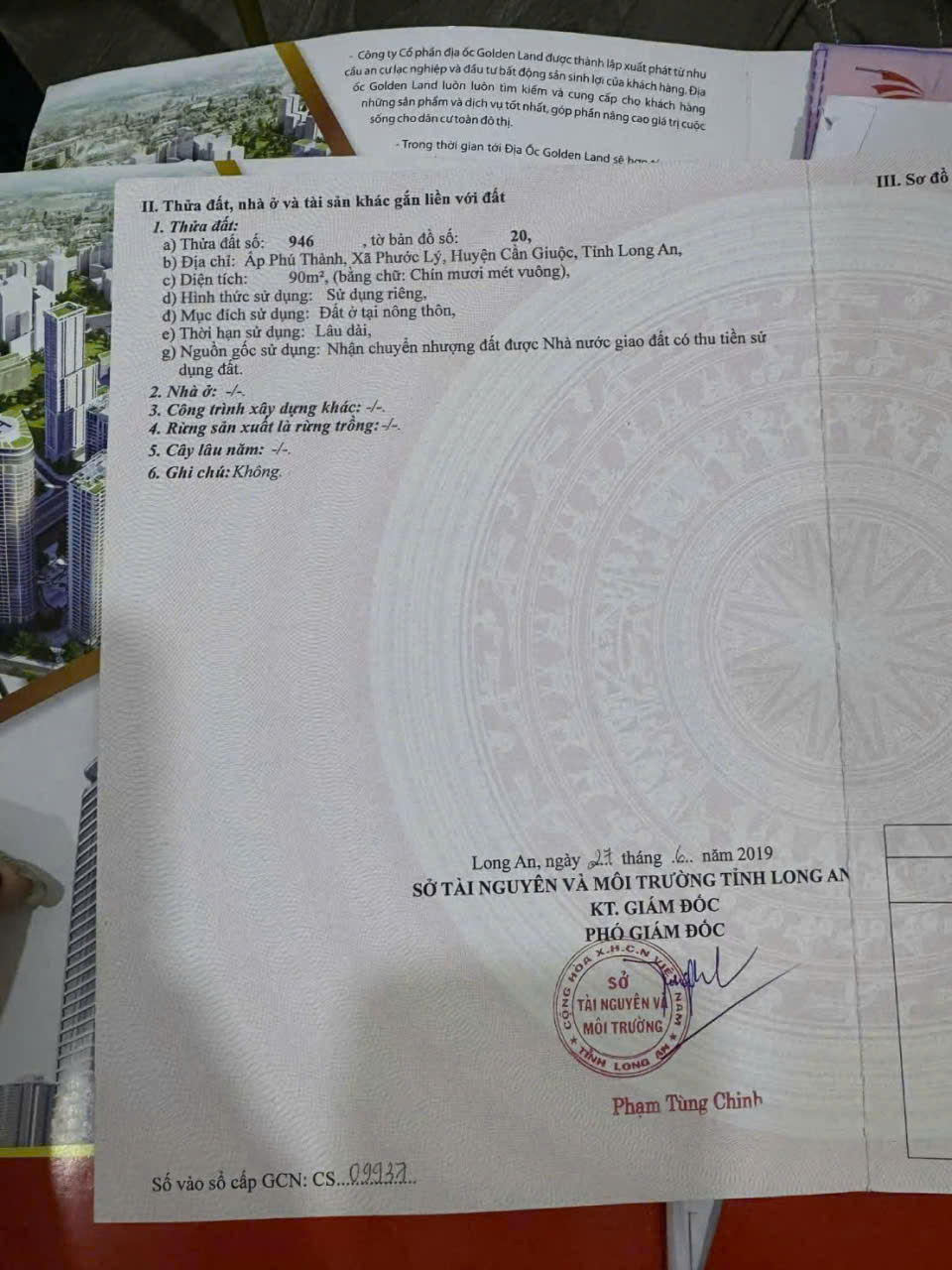 Bán nền thổ cư đường số 8, KDC Phát Hải, Phước Lý, Cần Giuộc dt 90m2 giá 2,2 tỷ 3