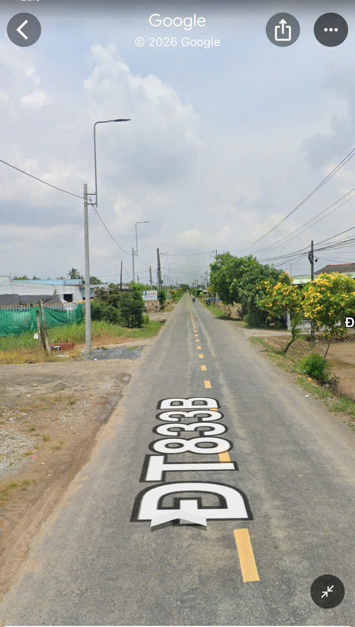 Bán nhà mặt tiền ĐT 833B xã Lạc Tấn, Tân Trụ dt 199m2 2pn 2wc giá 3,5 tỷ 5