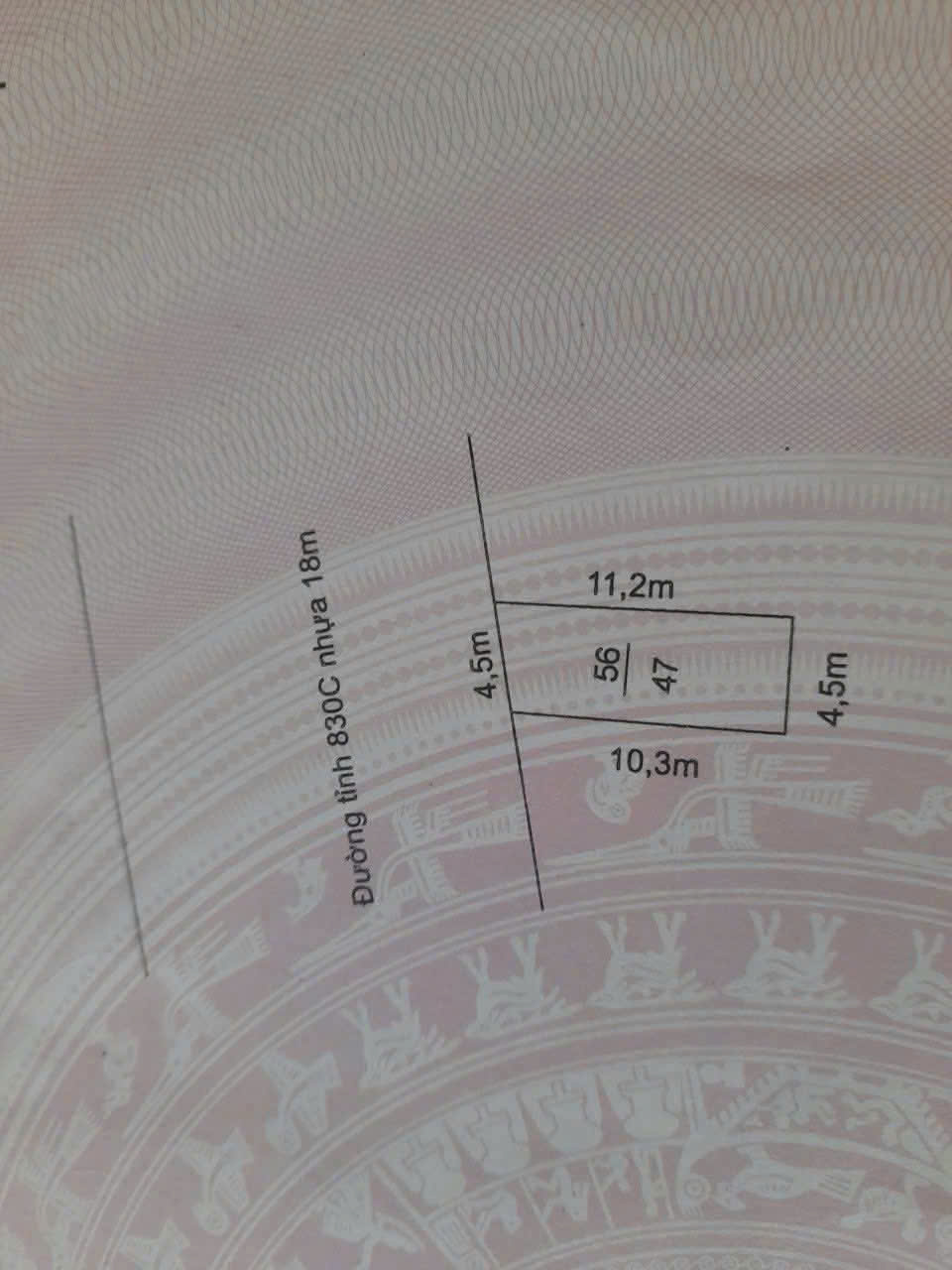 Bán đất mt Nguyễn Hữu Trí , xã Thanh Phú dt 141m2 ( 94m2 thổ) giá 5,2 tỷ 5