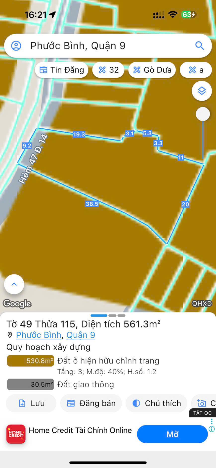 Cần bán Đất Phường Phước Bình, Quận 9, Diện tích 526m², Giá 14.9 Tỷ 2