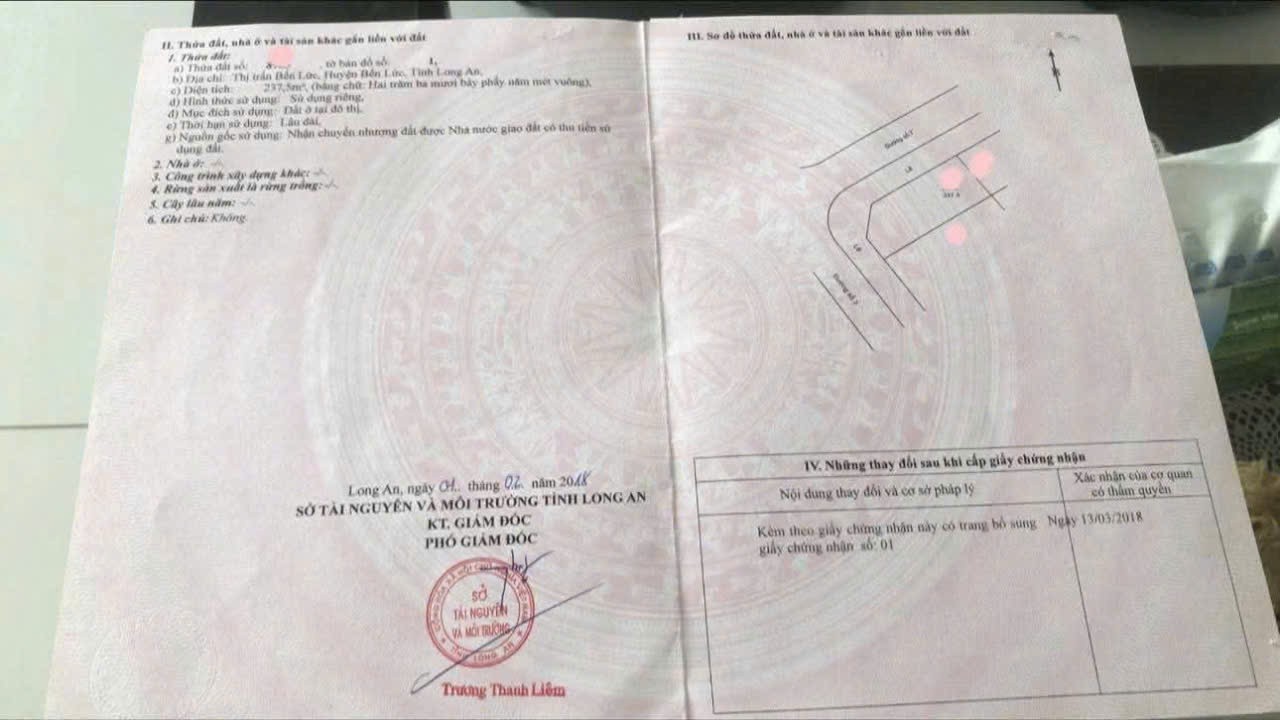 Bán nhà góc 2mt trong KDC Hưng Gia, thị trấn Bến Lức dt 237,5m2 1 lầu 3pn 2wc giá chốt 9,8 tỷ 2