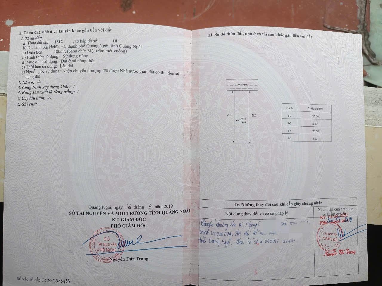 Bán đất nền dự án Nghĩa Hà, TP. Quảng Ngãi, 100m2, sổ đỏ, 750tr 5