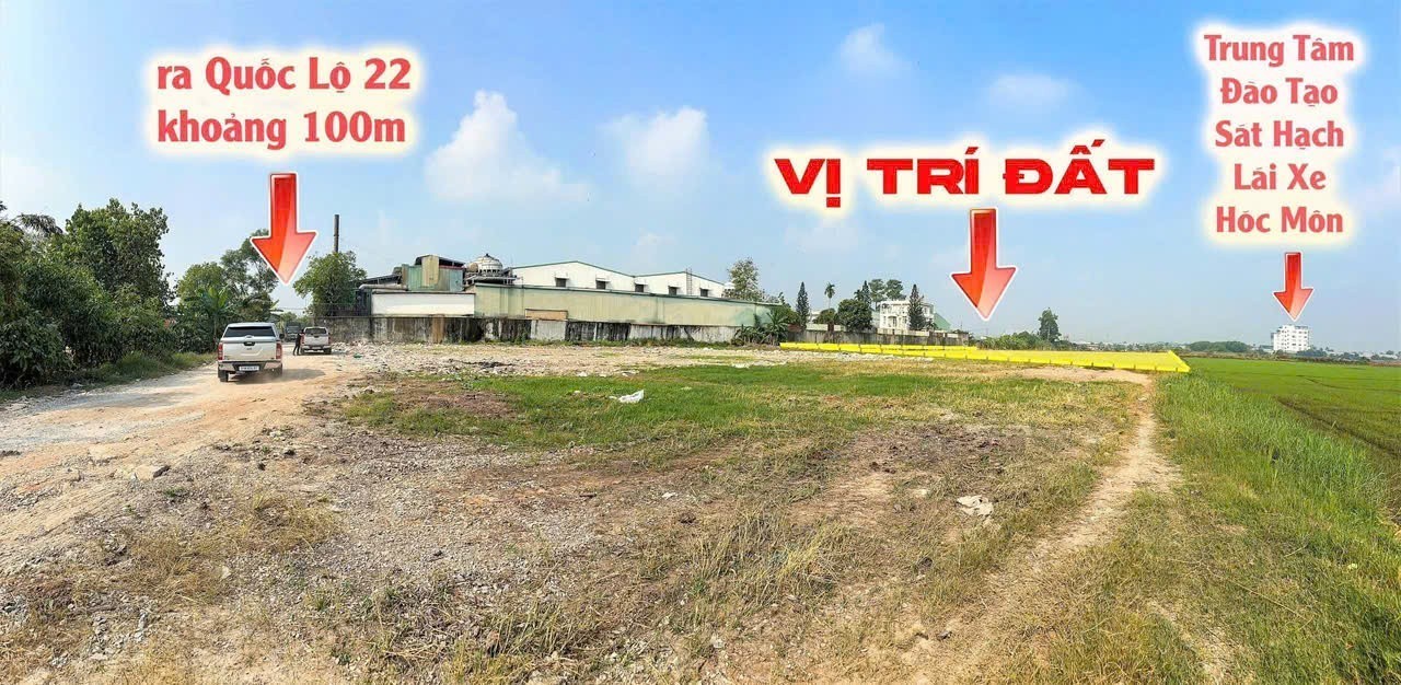 QUỸ ĐẤT LỚN 1/ QUỐC LỘ 22, TÂN HIỆP – GẦN VÀNH ĐAI 3 – CHỈ ~4,7TR/M² 2