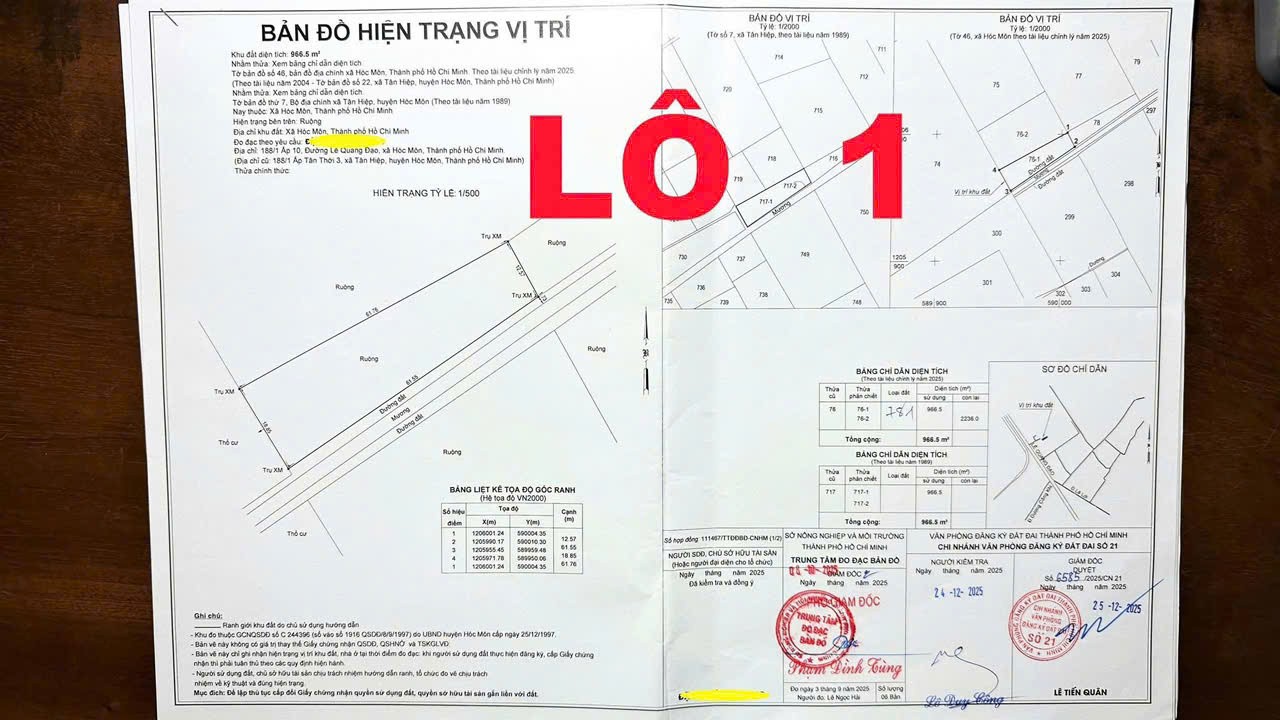 QUỸ ĐẤT LỚN 1/ QUỐC LỘ 22, TÂN HIỆP – GẦN VÀNH ĐAI 3 – CHỈ ~4,7TR/M² 3
