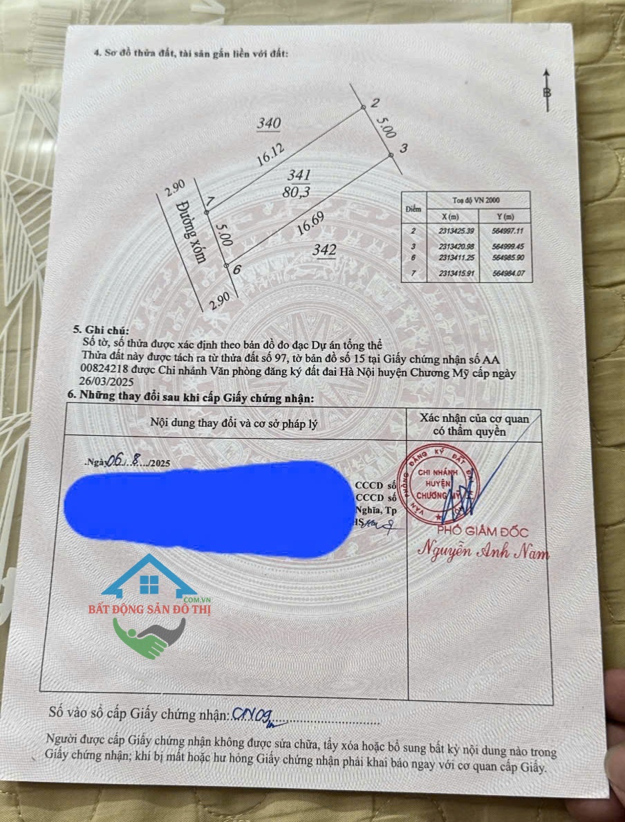 Bán đất Chương Mỹ, hơn 100m ra QL6, gần ga Metro, tương lai tăng giá