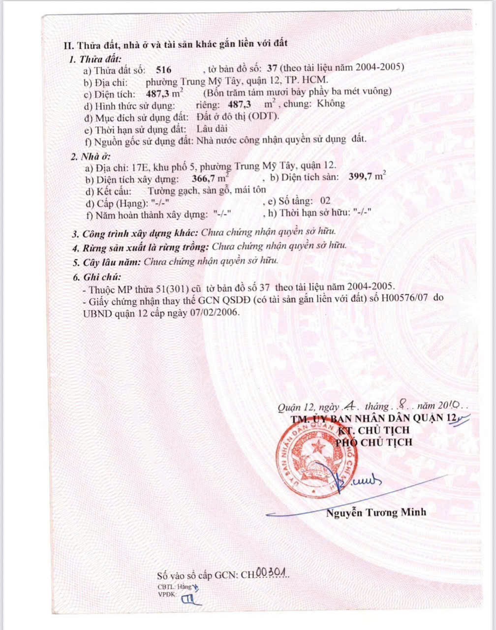 NHÀ 3 MẶT TIỀN QUÁN TRE, TRUNG MỸ TÂY Q12 – 487M² THỔ CƯ – DÒNG TIỀN 160TR/THÁNG