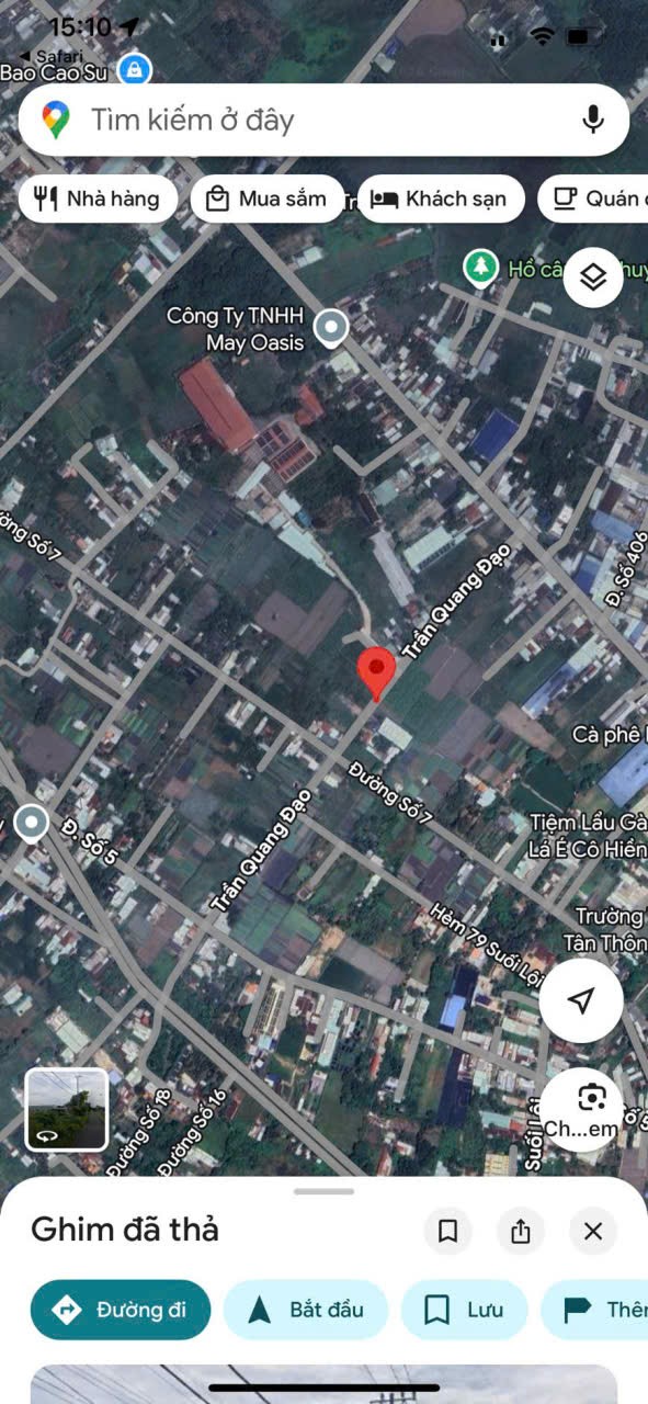 Bán đất mặt tiền Trần Quang Đạo , Tân Thông Hội dt 409m2 (200m2) giá 5,7 tỷ 2