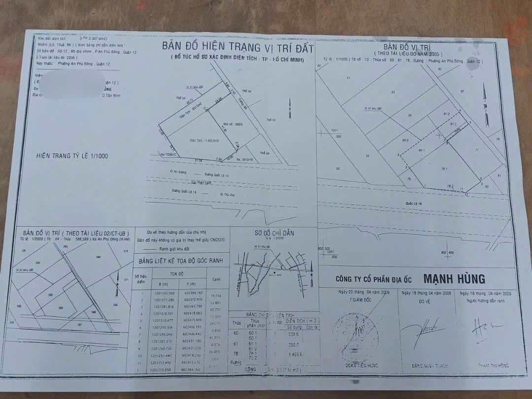 XƯỞNG 2 MẶT TIỀN QL1A – 2.400M² – GẦN NGÃ TƯ GA & VƯỜN LÀI – QUẬN 12 2