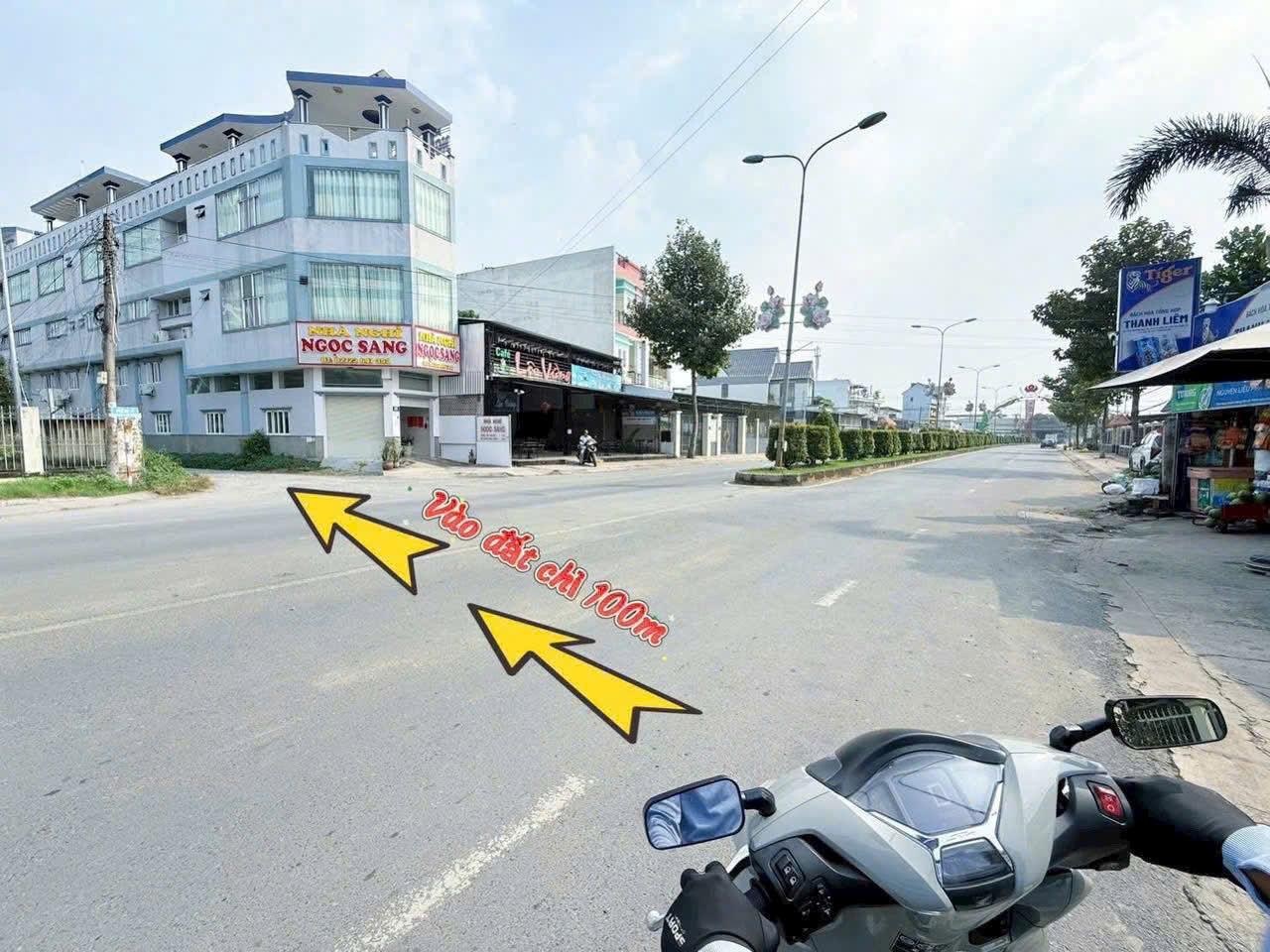 Bán nền thổ cư tại kp3, thị trấn Bến Lức dt 100m2 giá giảm còn 2 tỷ 2