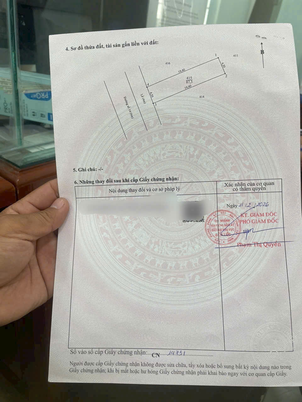 Bán nhà mặt tiền đường số 14, KDC Thuận Đạo, thị trấn Bến Lức dt 87,3m2 1 lầu 3pn,3wc giá  4,65 tỷ 6