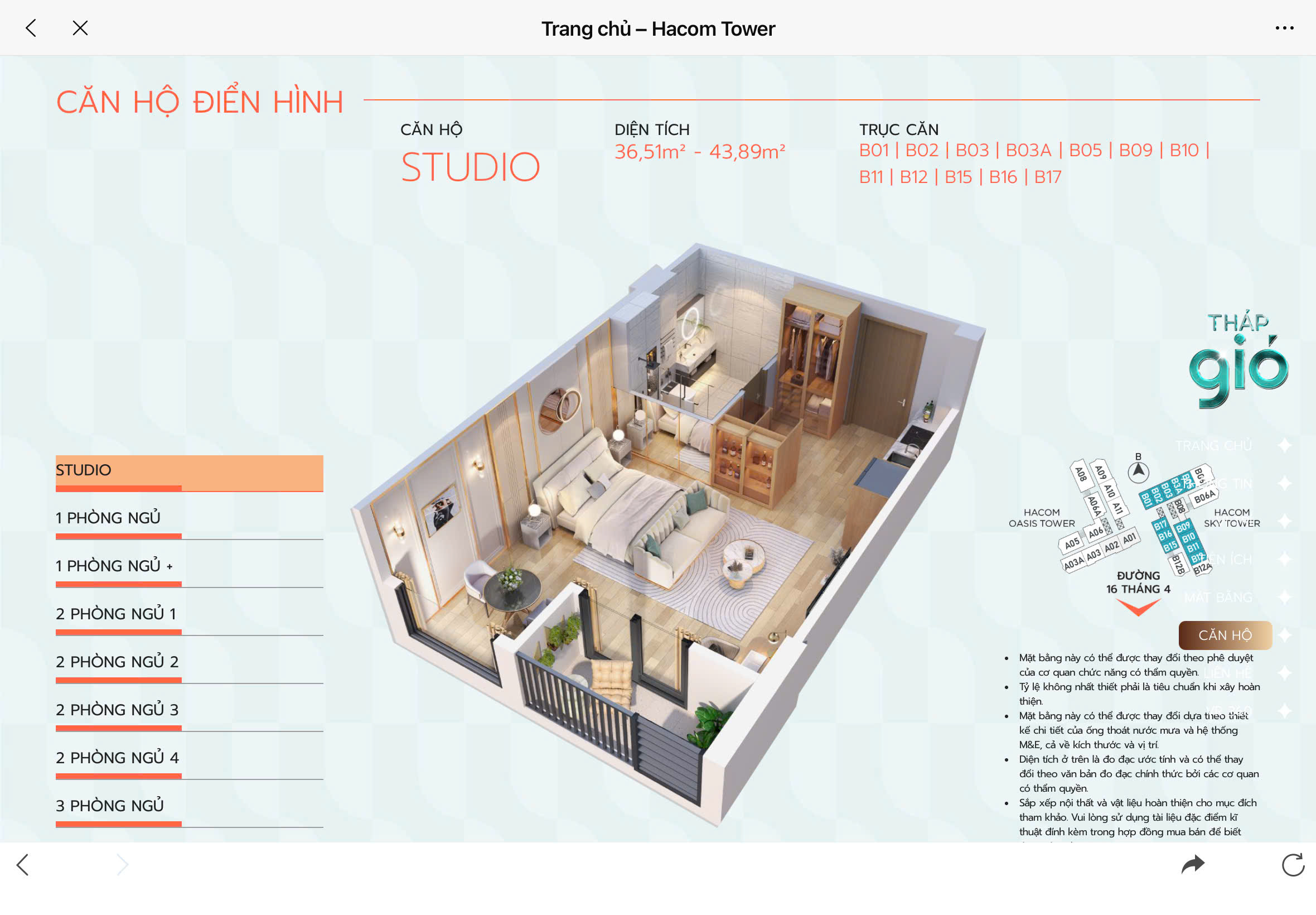 Cần bán Căn hộ chung cư dự án Hacom Mall Ninh Thuận, Diện tích 68m², Giá 3250 Triệu 3