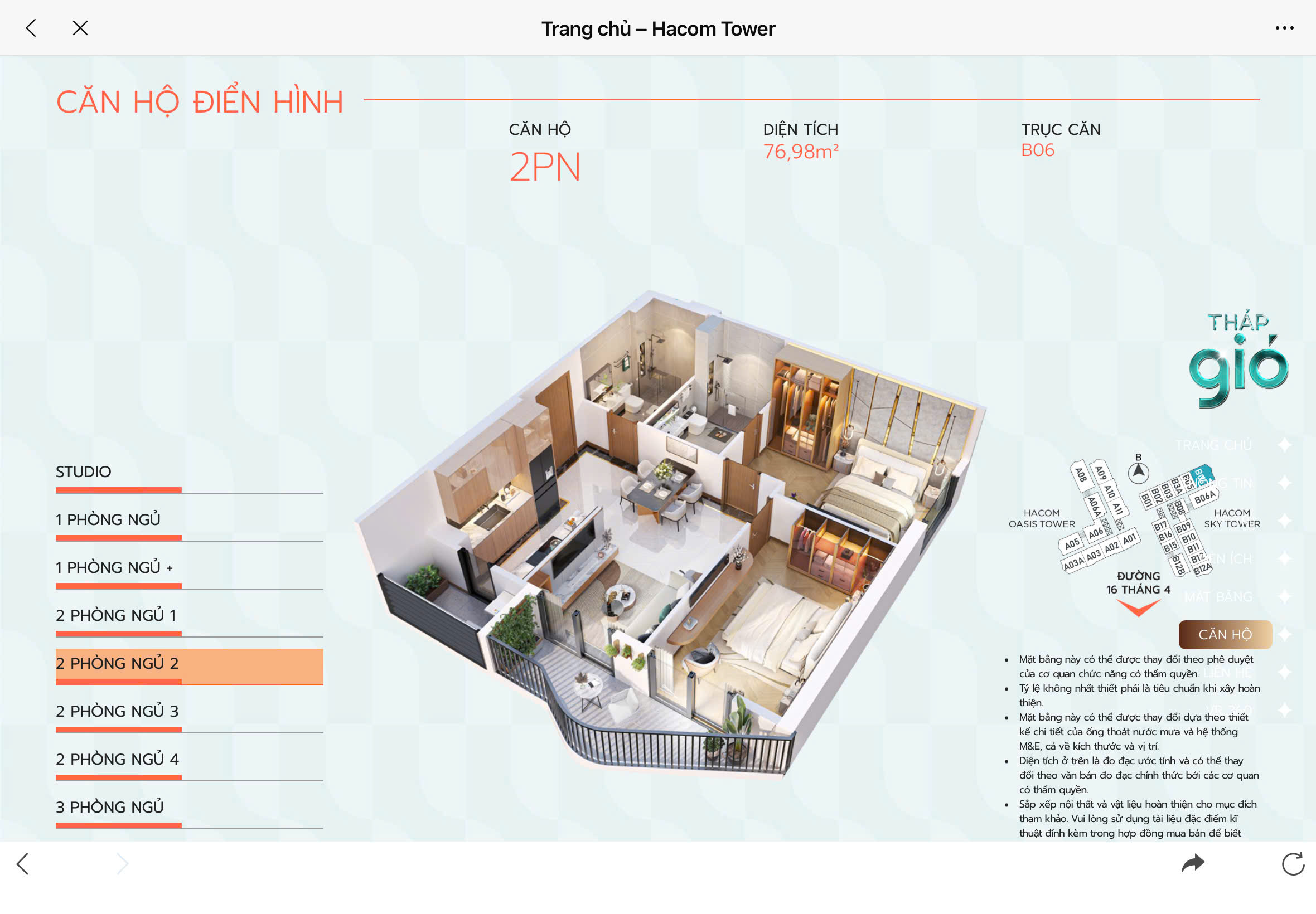 Cần bán Căn hộ chung cư dự án Hacom Mall Ninh Thuận, Diện tích 68m², Giá 3250 Triệu