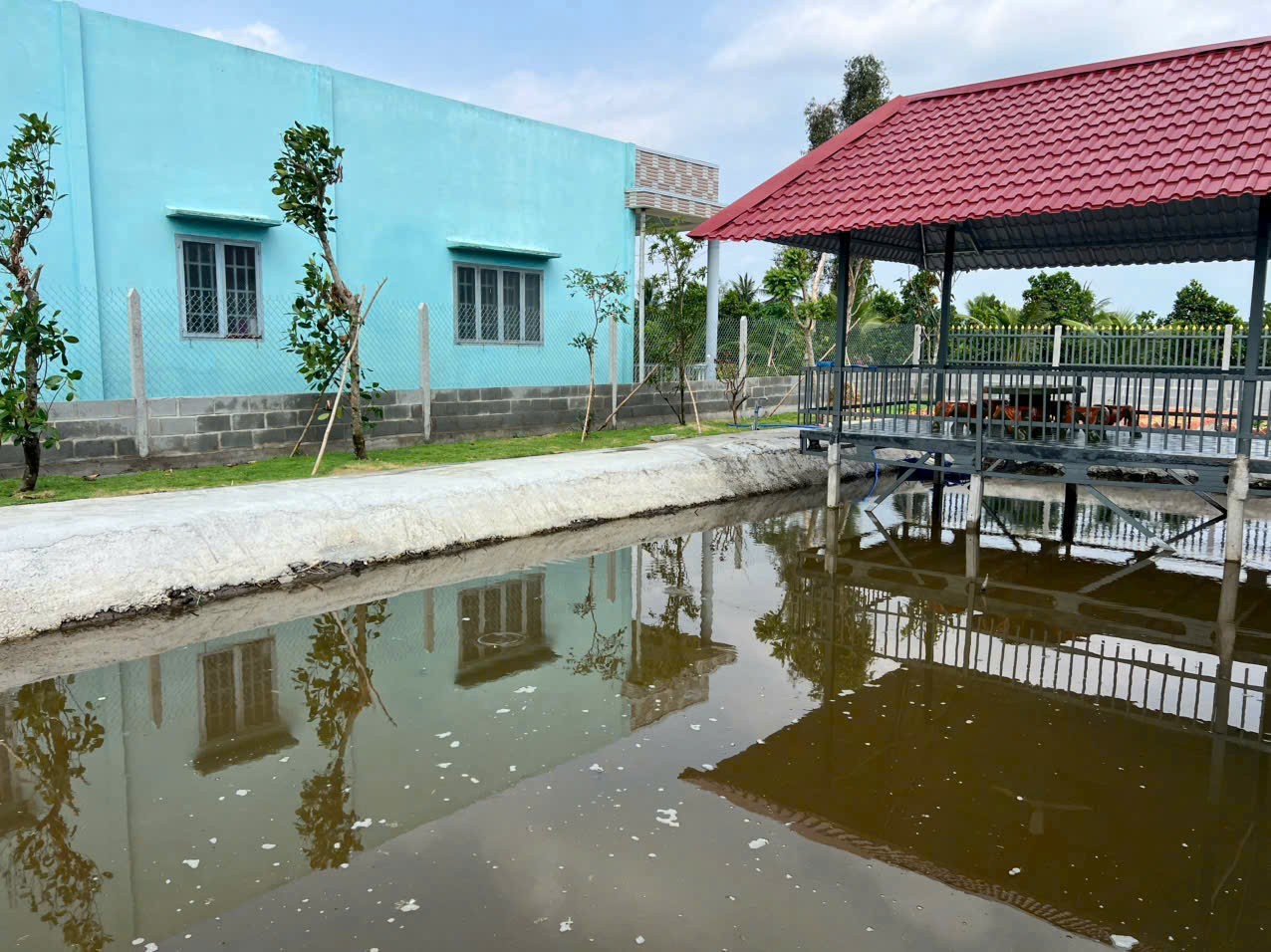 Bán nhà vườn thuỷ tạ xã Bình Đức tdt 709m2 có 2pn,1wc, sân oto giá 1,9 tỷ 8