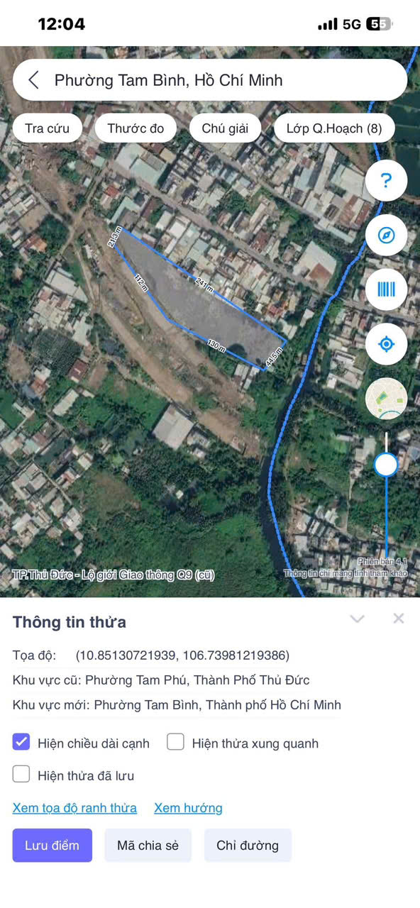 Cho thuê Đất Phường Tam Bình, Thủ Đức, Diện tích 11000m², Giá 250 Triệu/tháng 2