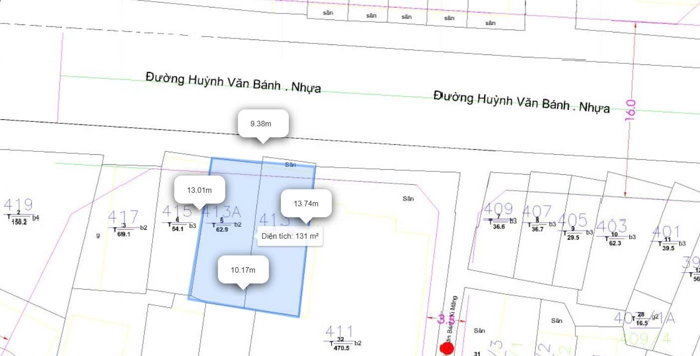 Nhà MT 413 Huỳnh Văn Bánh, Quận Phú Nhuận ngang 9,4m - xây tòa nhà VP đẹp 3