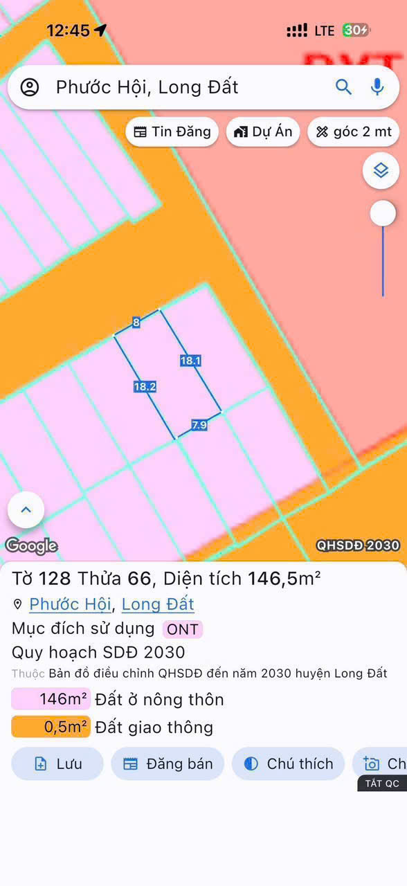 Cần bán Đất đường Số 3, Xã Lộc An, Diện tích 146m², Giá Thương lượng