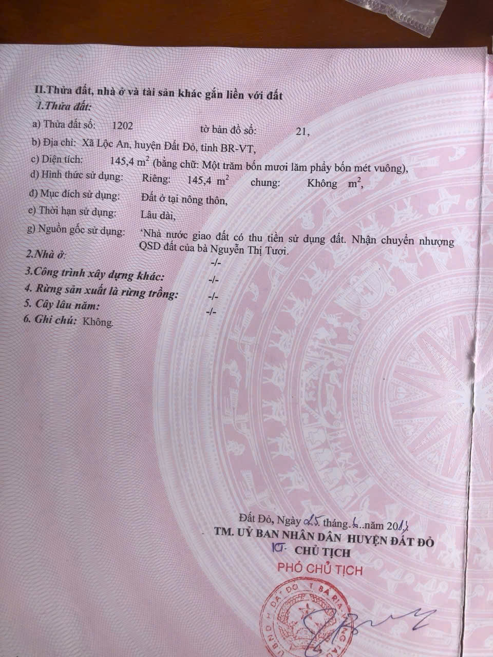 Cần bán Đất đường Số 3, Xã Lộc An, Diện tích 146m², Giá Thương lượng 2