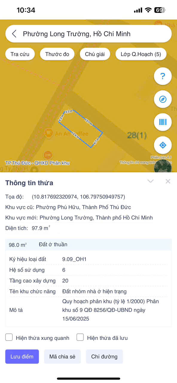 Cần bán Đất Phường Phú Hữu, Quận 9, Diện tích 98m², Giá 7.1 Tỷ